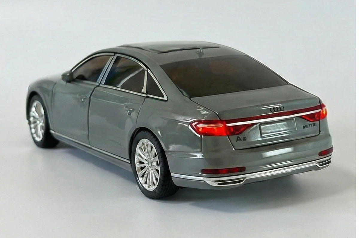 Audi A8 1:24 Scale Luxury Sedan Diecast Model Car Black by Che Zhi — Metal Body Collector Display