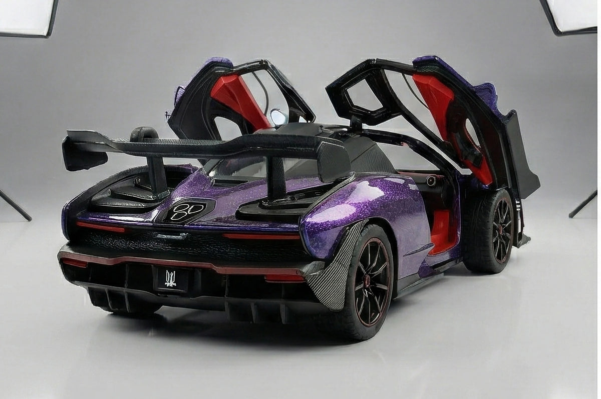 McLaren Senna 1:24 Scale Hypercar Diecast Model Car by Che Zhi — Metal Body Collector Display