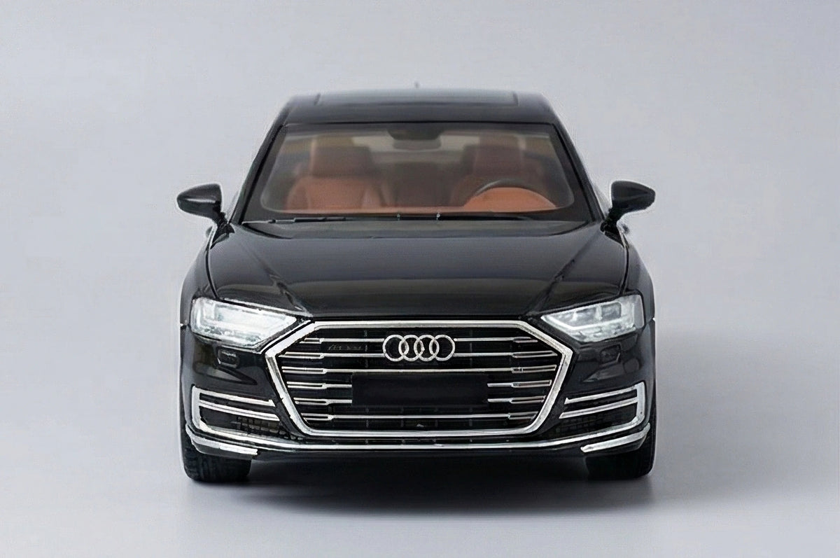 Audi A8 1:24 Scale Luxury Sedan Diecast Model Car Black by Che Zhi — Metal Body Collector Display