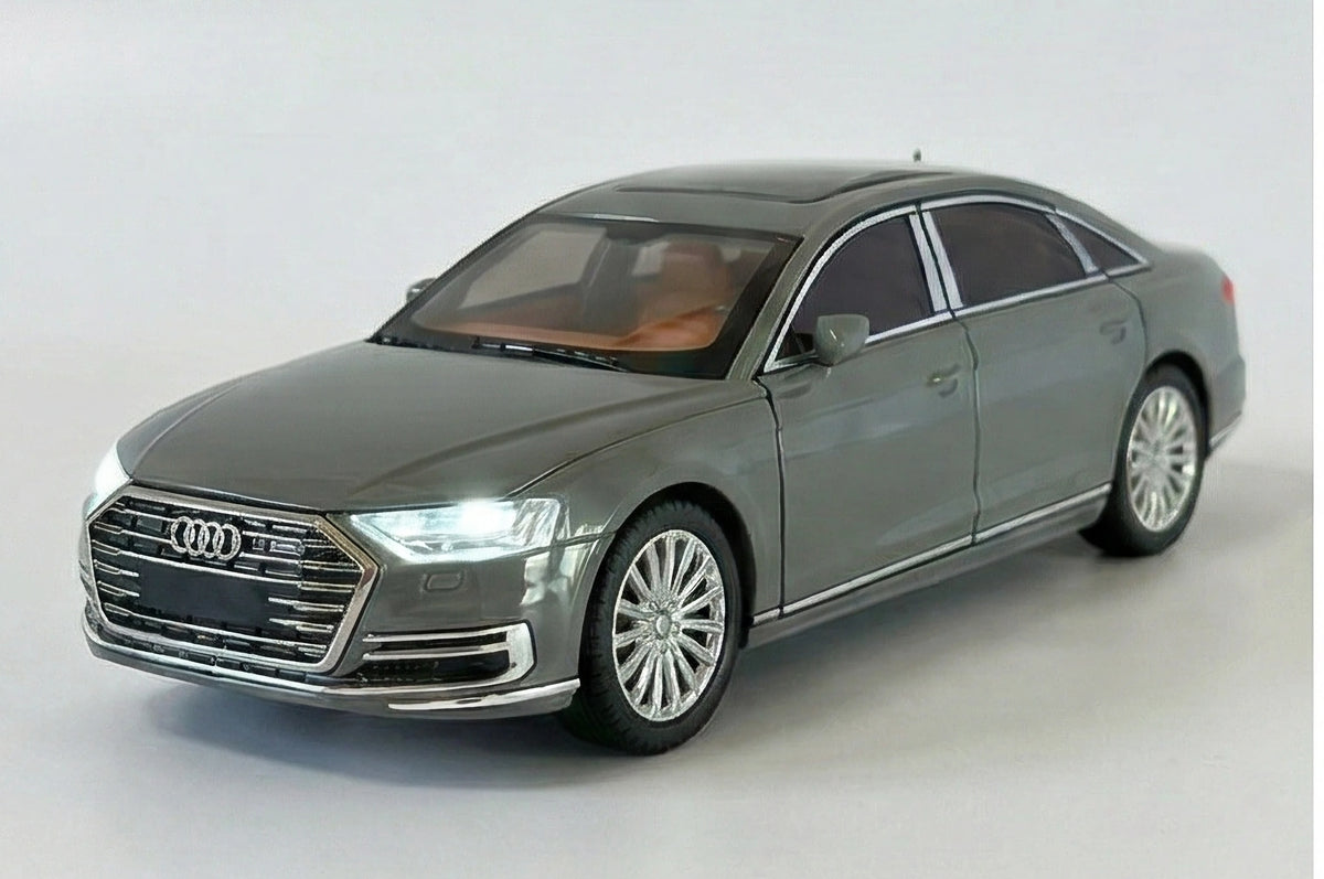 Audi A8 1:24 Scale Luxury Sedan Diecast Model Car Black by Che Zhi — Metal Body Collector Display