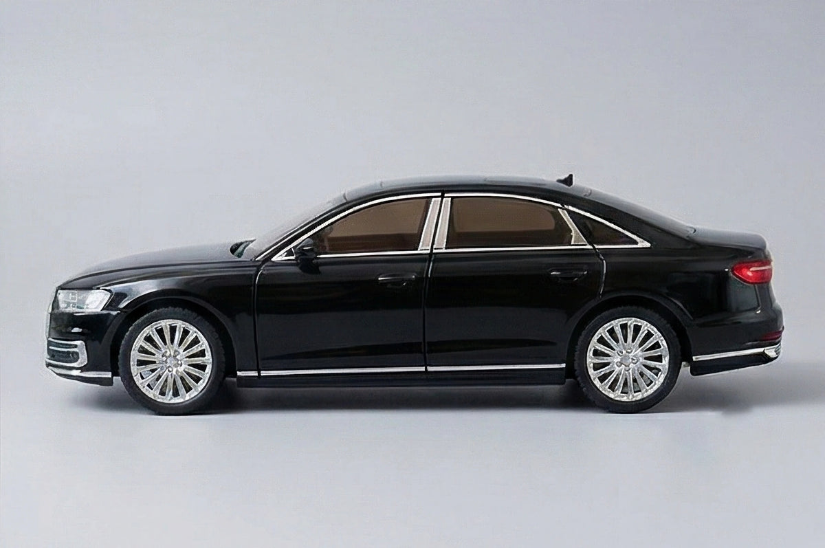 Audi A8 1:24 Scale Luxury Sedan Diecast Model Car Black by Che Zhi — Metal Body Collector Display