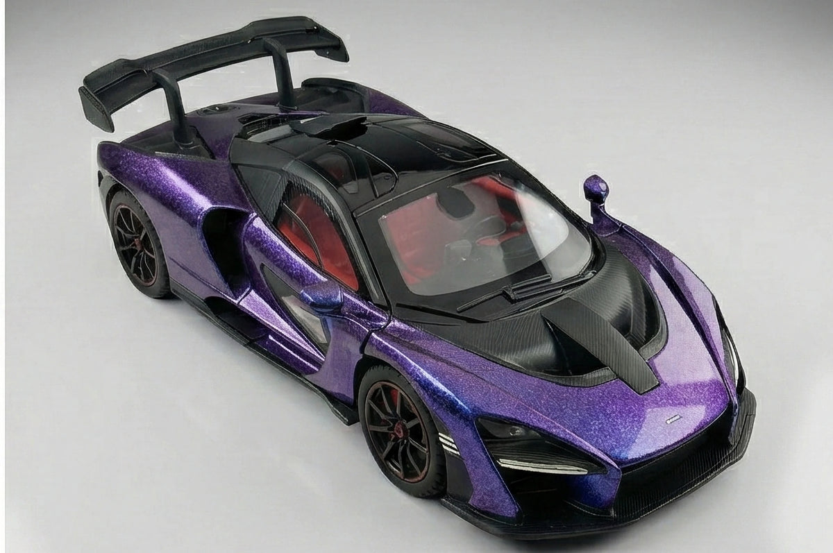 McLaren Senna 1:24 Scale Hypercar Diecast Model Car by Che Zhi — Metal Body Collector Display